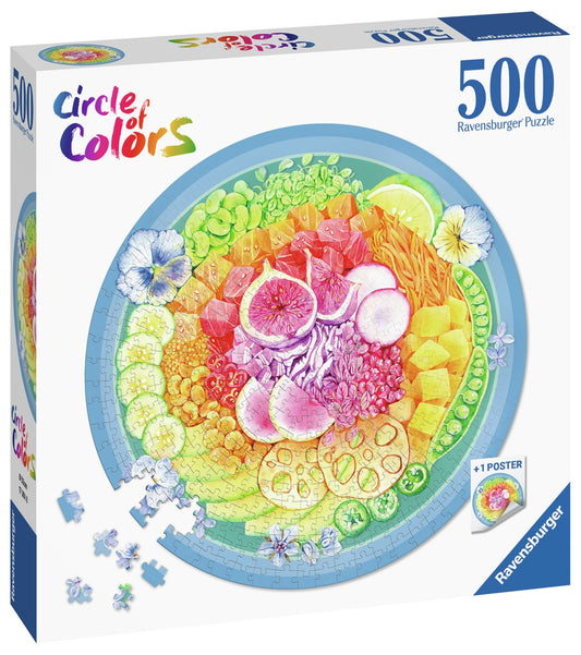 RAVENSBURGER CIRCLE OF COLORS POKE BOWL 500 BRIKKE