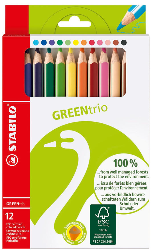 STABILO GREEN TRIO THICK