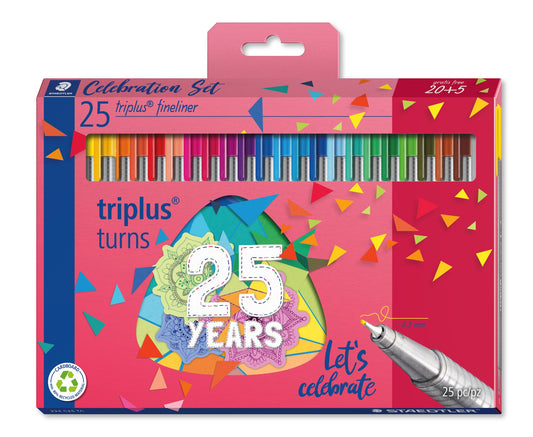 FINELINER TRIPLUS 0,3 MM 25 ÅR, ASS