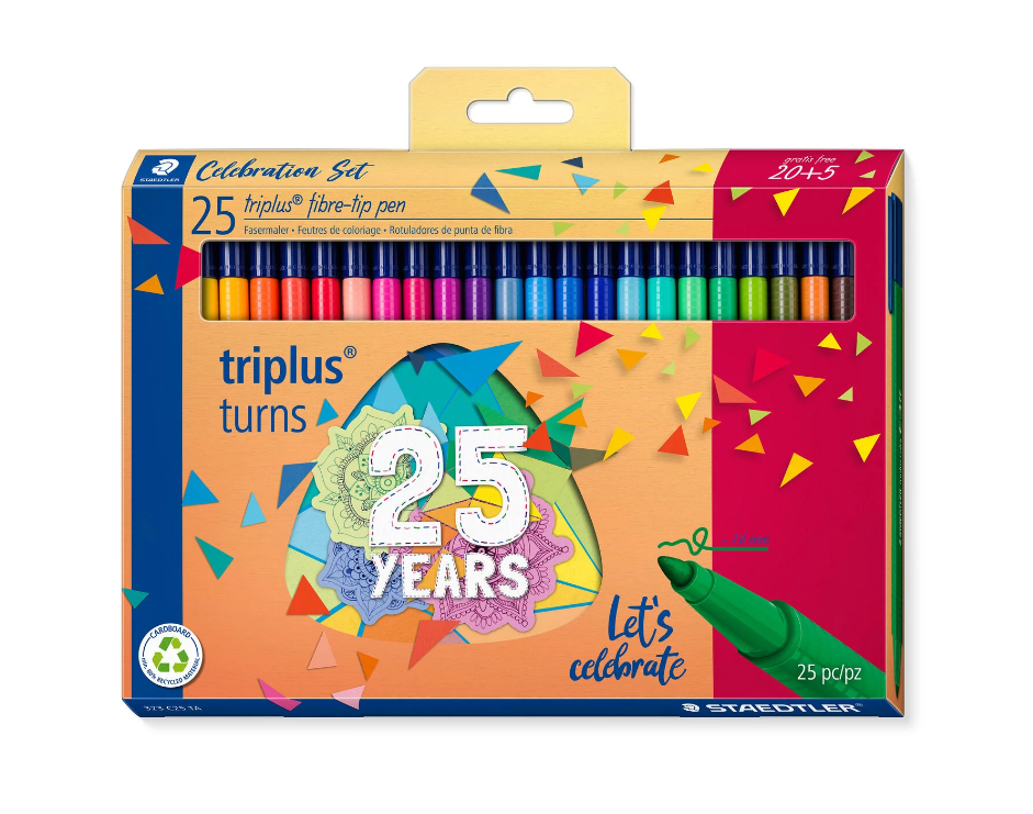 FINELINER TRIPLUS 1,0 25 ÅR, ASS