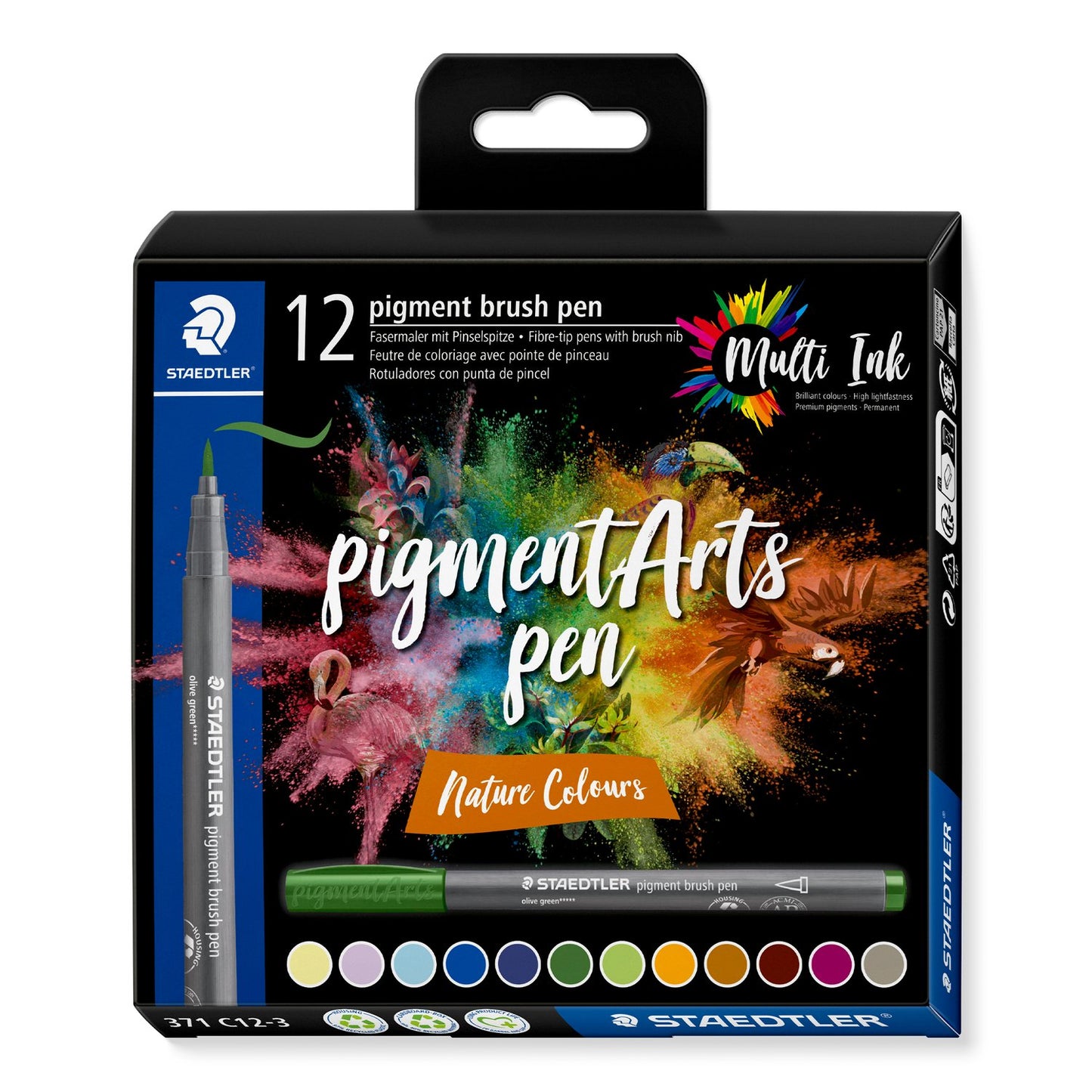BRUSH PEN PIGMENT ARTS NATUR ASS (12)