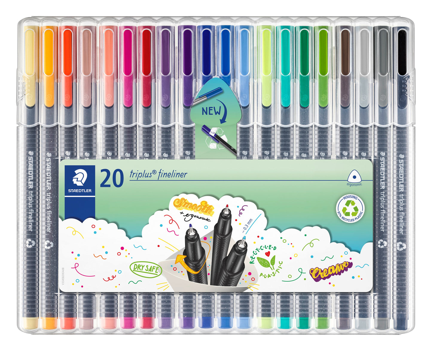 FINELINER STAEDTLER TRIPLUS 20 ASS.
