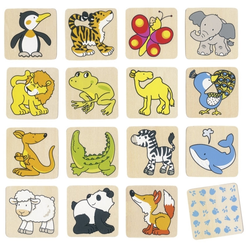 GOKI MEMO GAME ANIMALS 32 BRIKKER