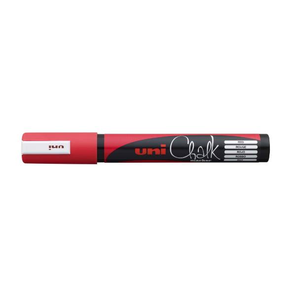 MARKER CHALK UNI PWE 5M RØD
