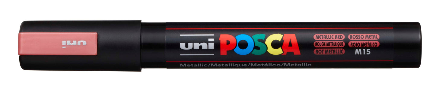 PAINTMARKER UNI POSCA PC-5M METALLIC RØD