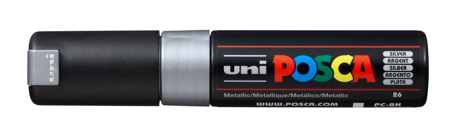PAINTMARKER UNI POSCA PC-8K SØLV