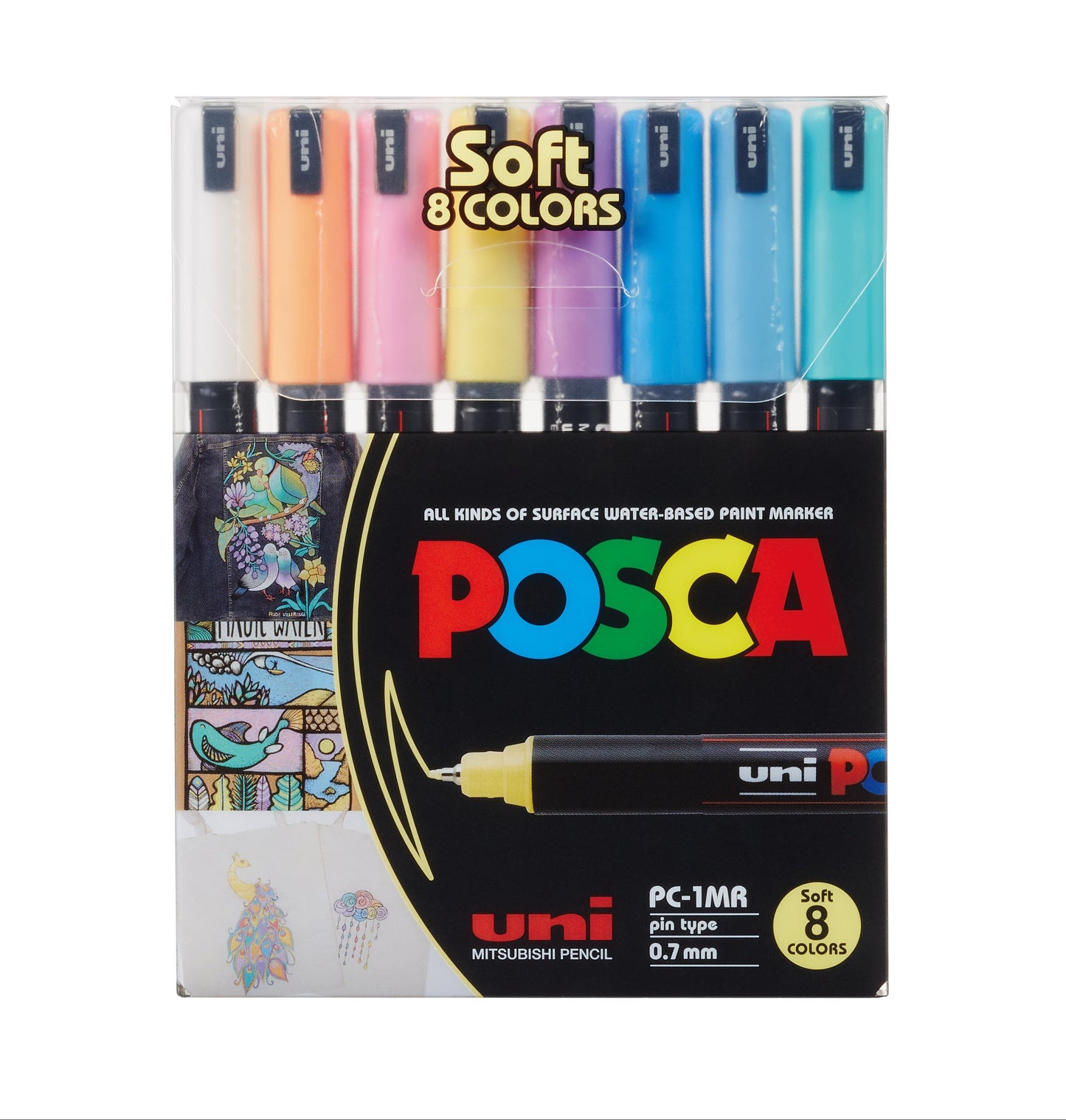 UNI POSCA PC1MR SOFTCOLORS