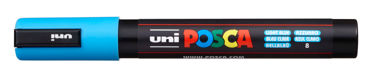 PAINTMARKER UNI POSCA PC-5M LYS BLÅ