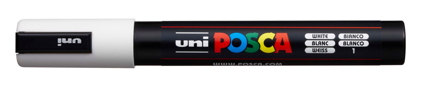 PAINTMARKER UNI POSCA PC-5M HVID