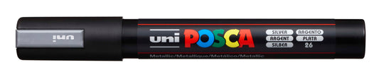 PAINTMARKER UNI POSCA PC-5M SØLV