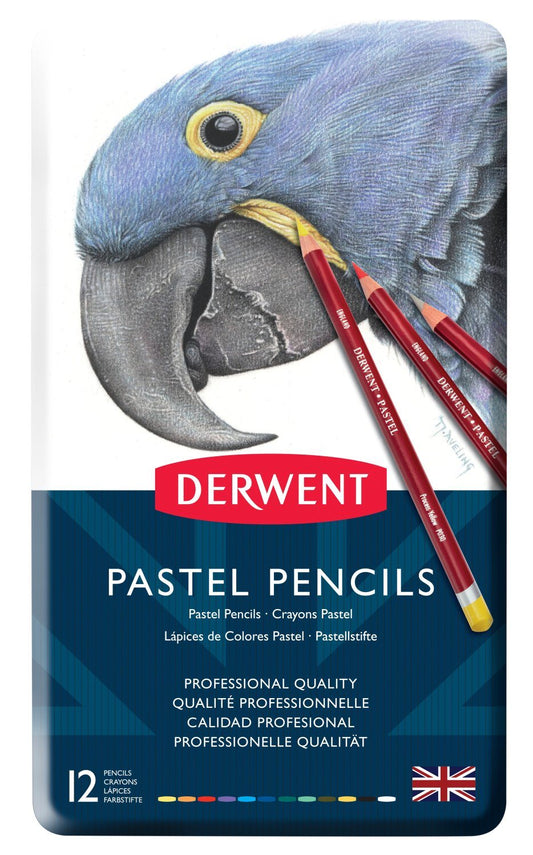 BLYANT DERWENT PASTEL 12 STK METALÆSKE