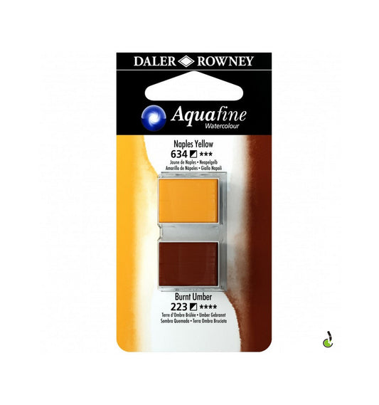 AQUAFINE NAPLES YELLOW/ BURNT UMBER