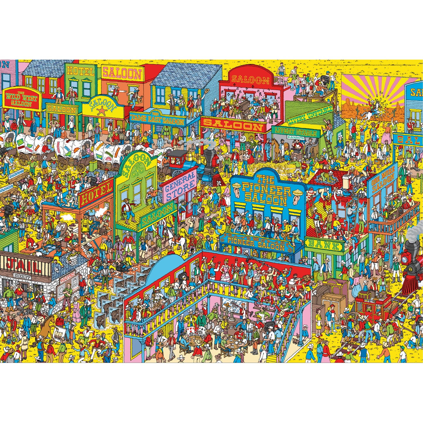 WHERE'S WALLY THE WILD WEST 1000 BRIKKER