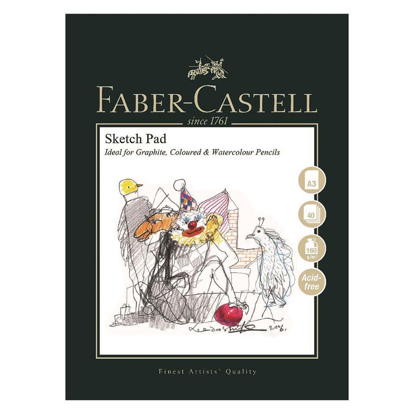 FABER CASTELL A3 BLOK 160 G 40 ARK