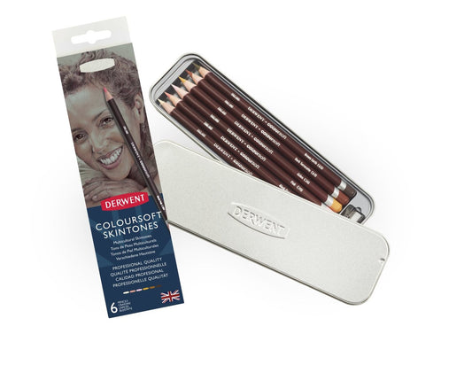 DERWENT COLOURSOFT 6 STK SKINTONE