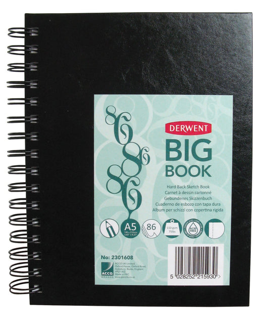 DERWENT SKITSEBOG BIGBOOK WIRE-O A5