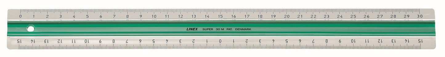 LINEAL LINEX SUPER 30CM GRØN