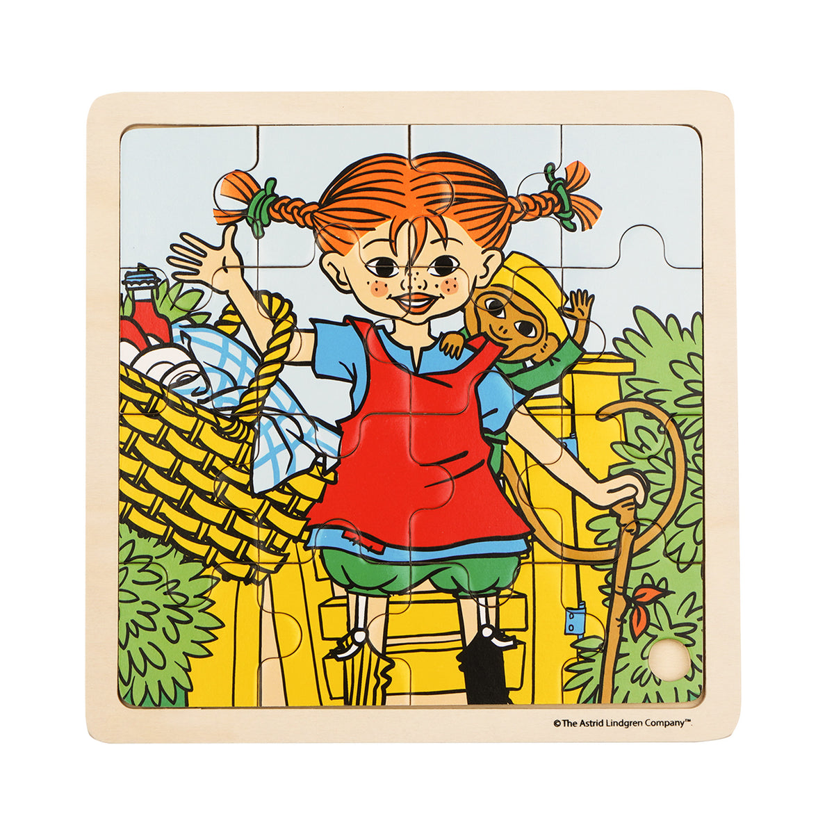 PIPPI LANGSTRØMPE - TRÆPUSLESPIL - PIPPI OG HR. NILSSON