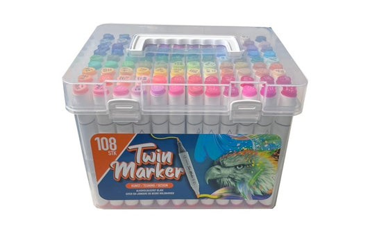 TWIN MARKERS 108 STK I BOKS