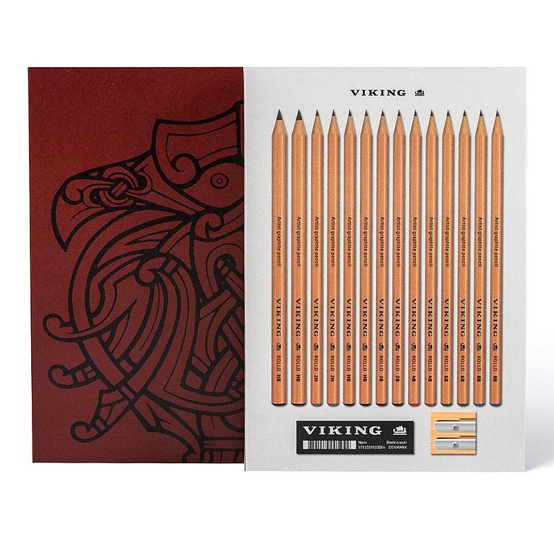VIKING ROLLO ARTIST PENCIL SET 16. PCS.