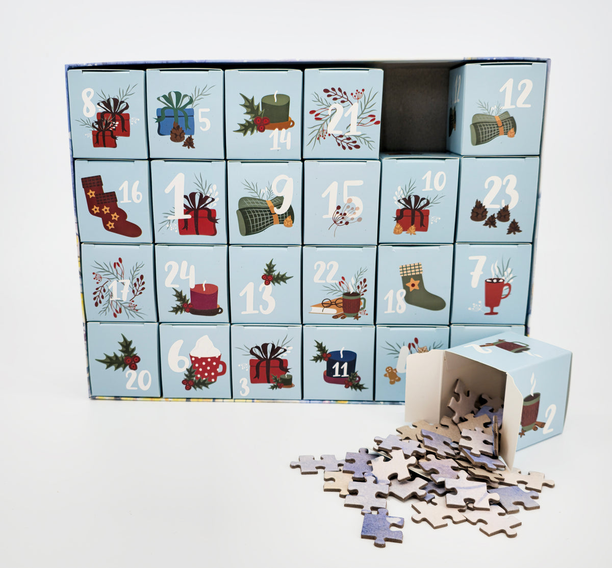 JULEKALENDER PUSLESPIL 1000 BRIKKER