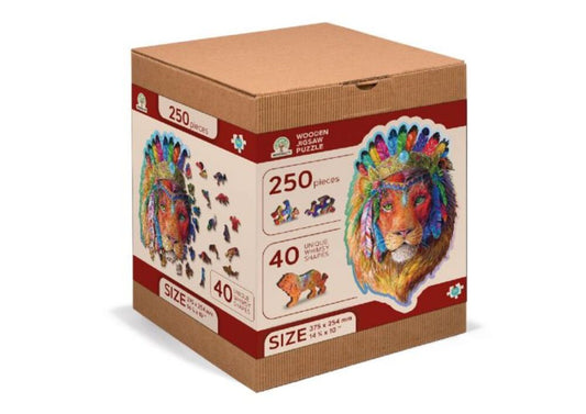 WOODEN JIGSAW PUZZLE MYSTIC LION 250 BRIKKER