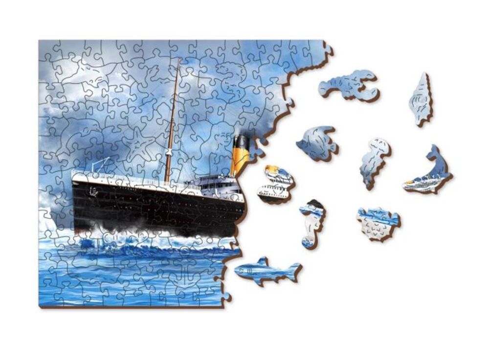 WOODEN JIGSAW PUZZLE TITANIC 500 BRIKKER