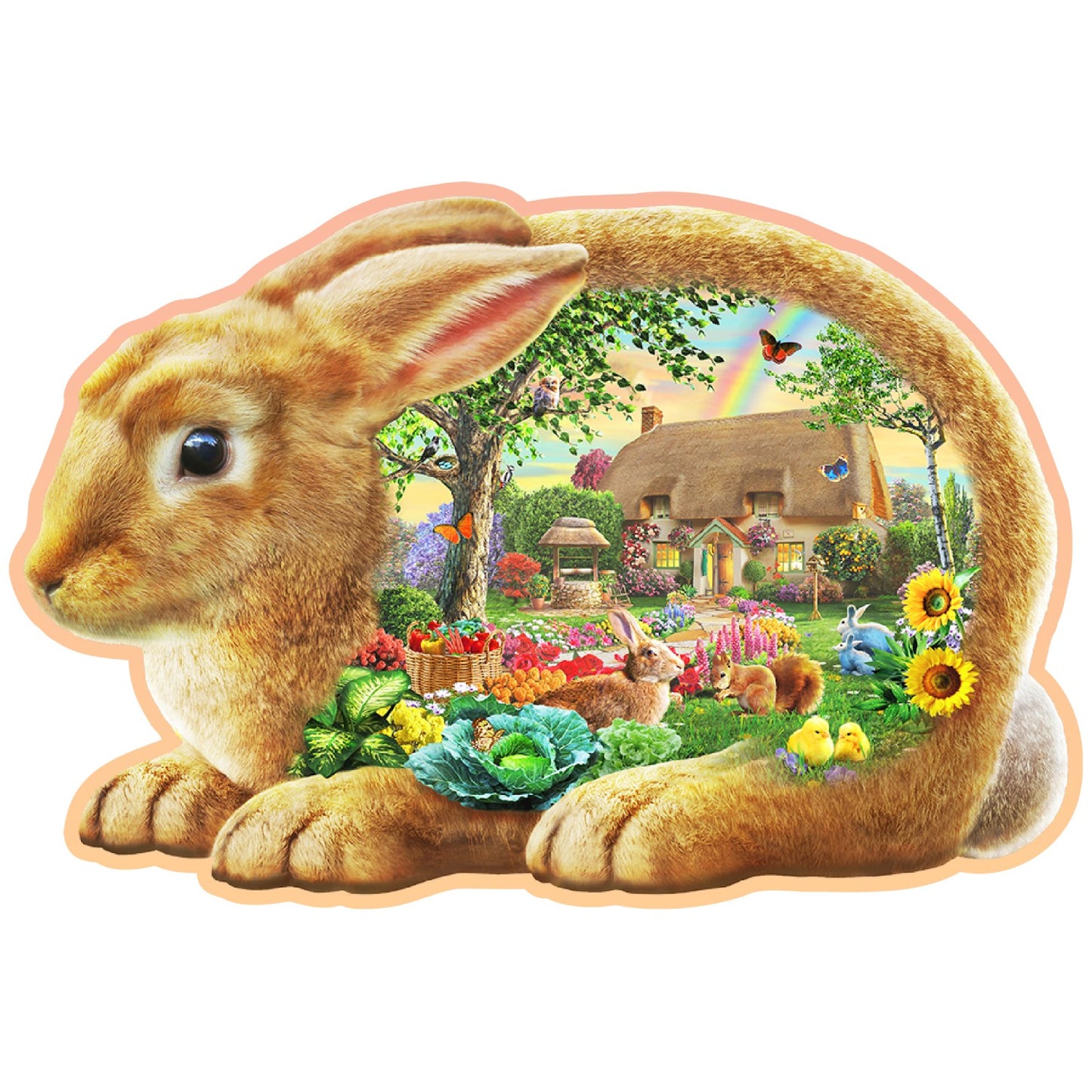 GARDEN BUNNY TRÆPUSLESPIL 250 BRIKKER