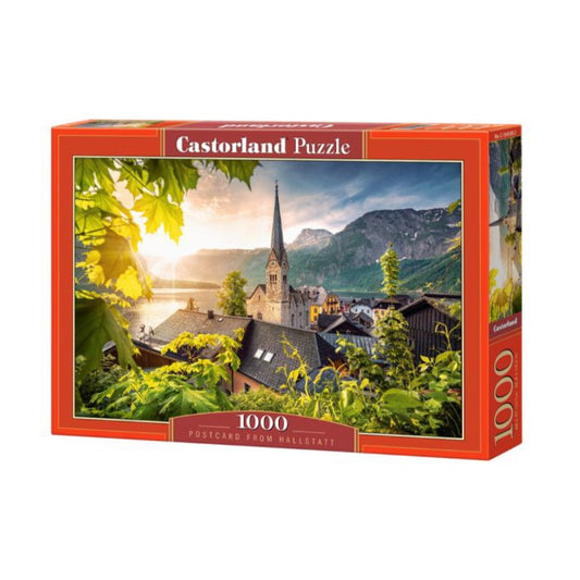 POSTKORT FRA HALLSTATT 1000 BRIKKER