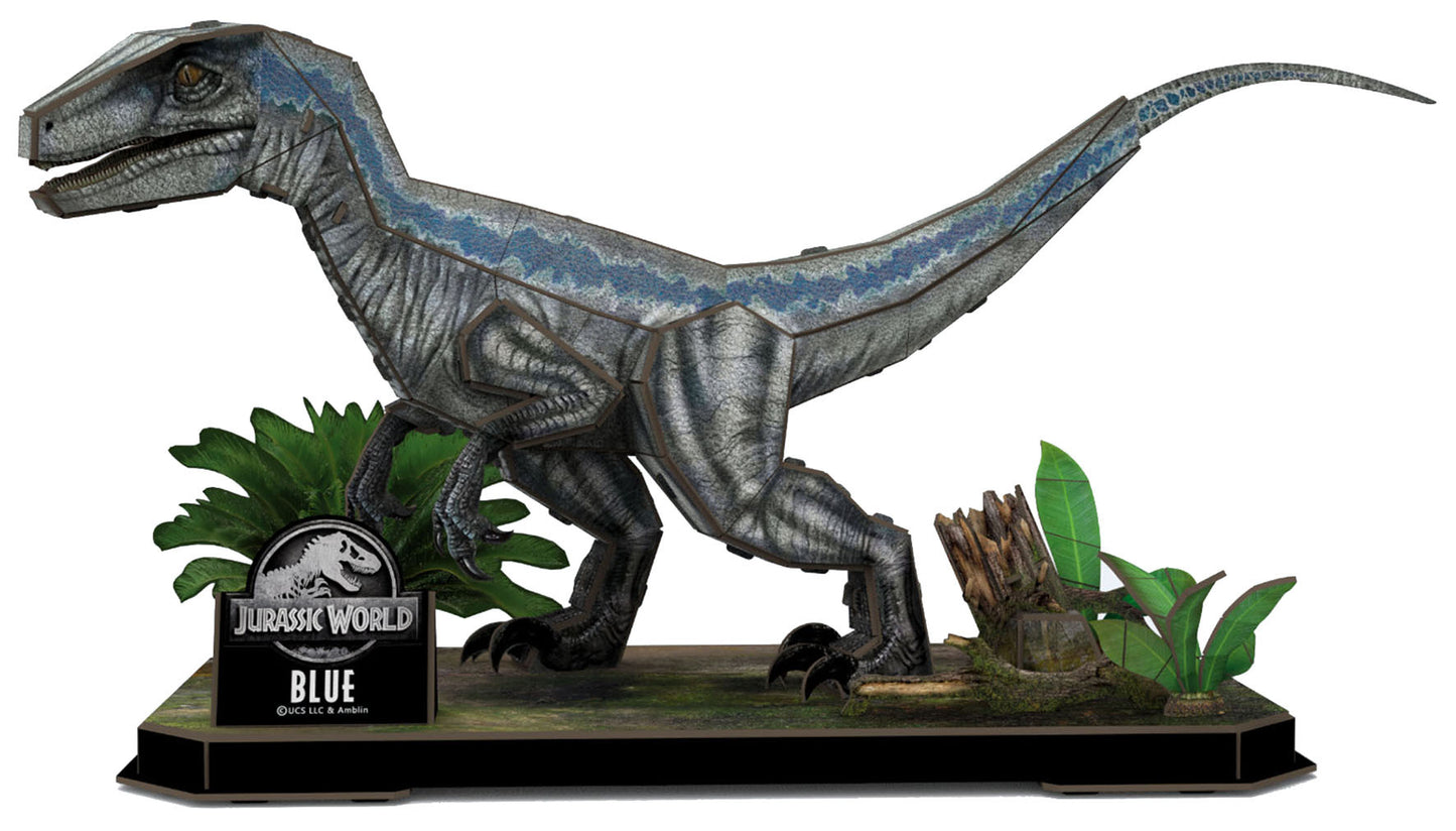 BLUE JURASSIC PARK 3D PUZZLE 58 BRIKKER