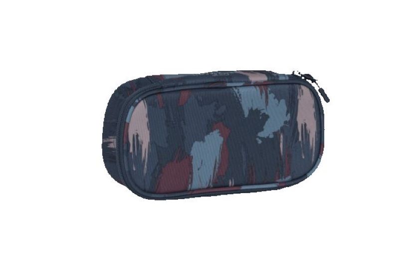 SPORT JR. OVAL PENCIL CASE BLUE BRUSH
