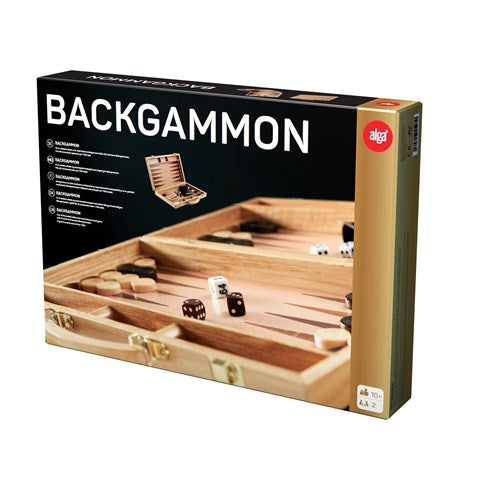 BACKGAMMON TRÆ-KUFFERT
