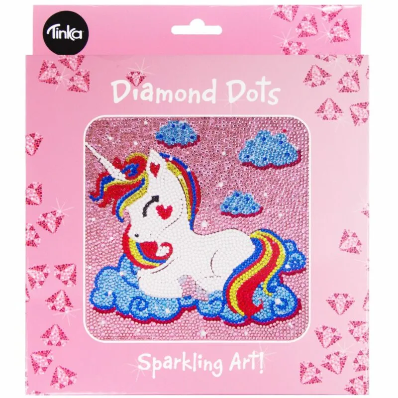 UNICORN 18X18 DIAMOND DOTS