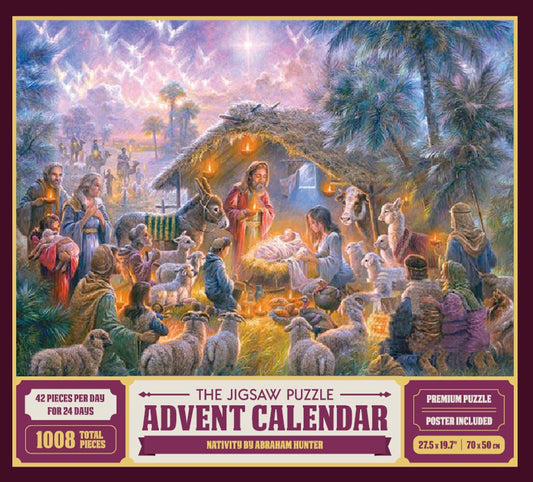 THE JIGSAW PUZZLE ADVENT CALENDAR NATIVITY 1008 BRIKKER