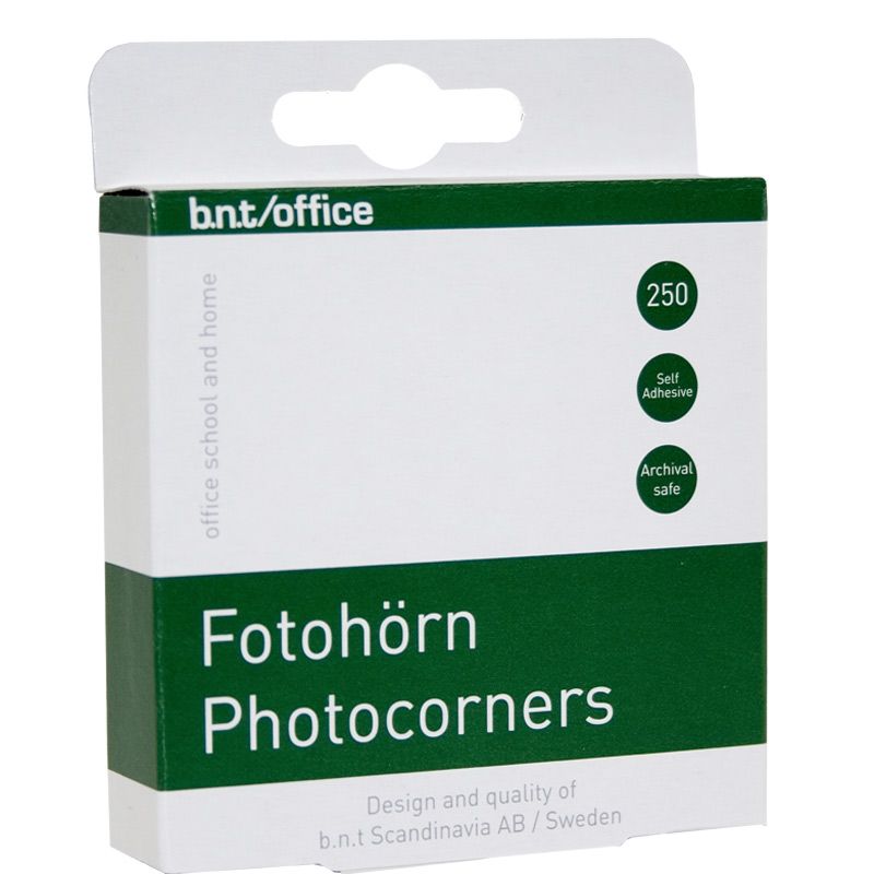 FOTOHJØRNER TRANSPARENT 250 STK