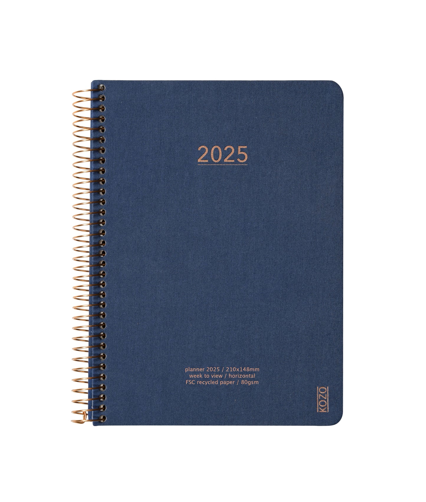 KOZO KALENDER 2025 A5 UGE NAVY