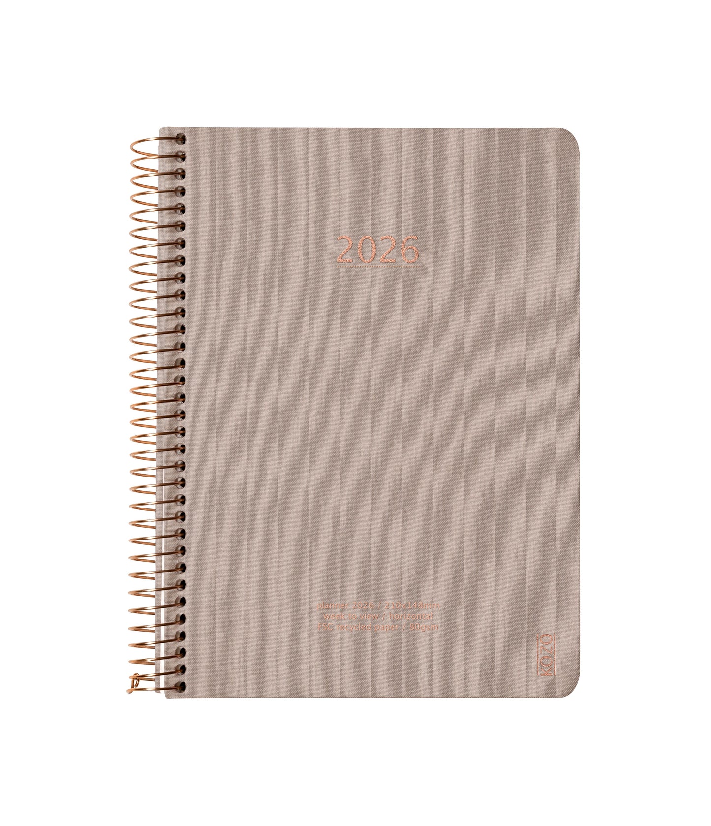 KOZO KALENDER 2026 A5 UGE SAND