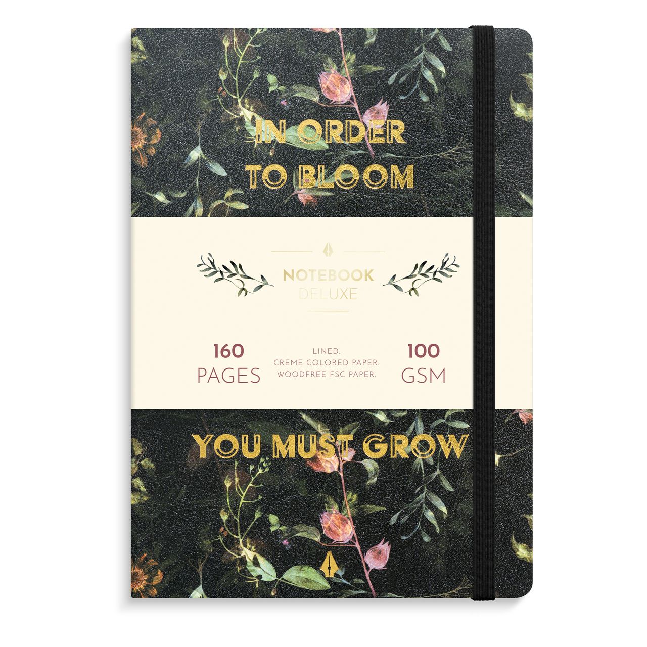 NOTEBOOK DELUXE A5 BLOMSTER