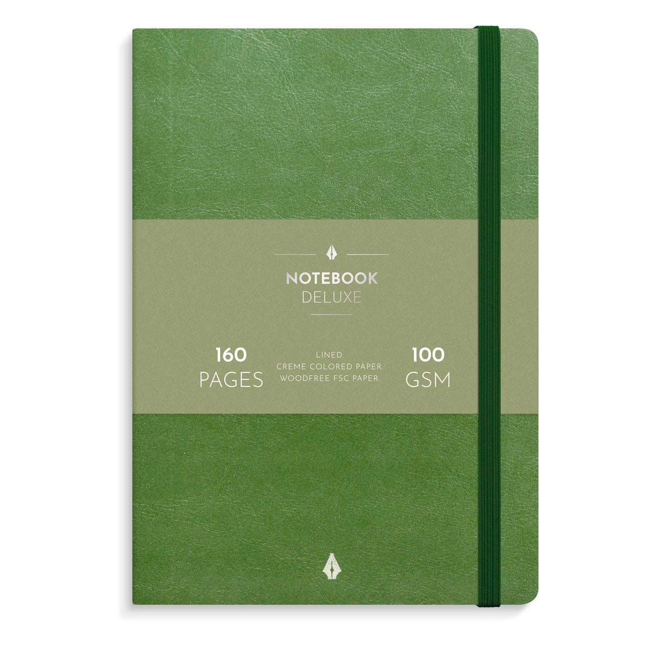 NOTEBOOK DELUXE A5 GRÆSGRØN