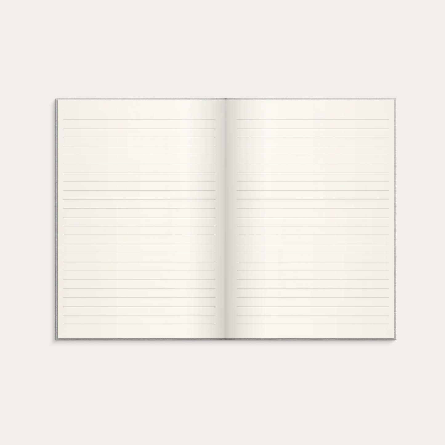 A5 NOTESBOG TEXTIL LYS GRÅ LIN.