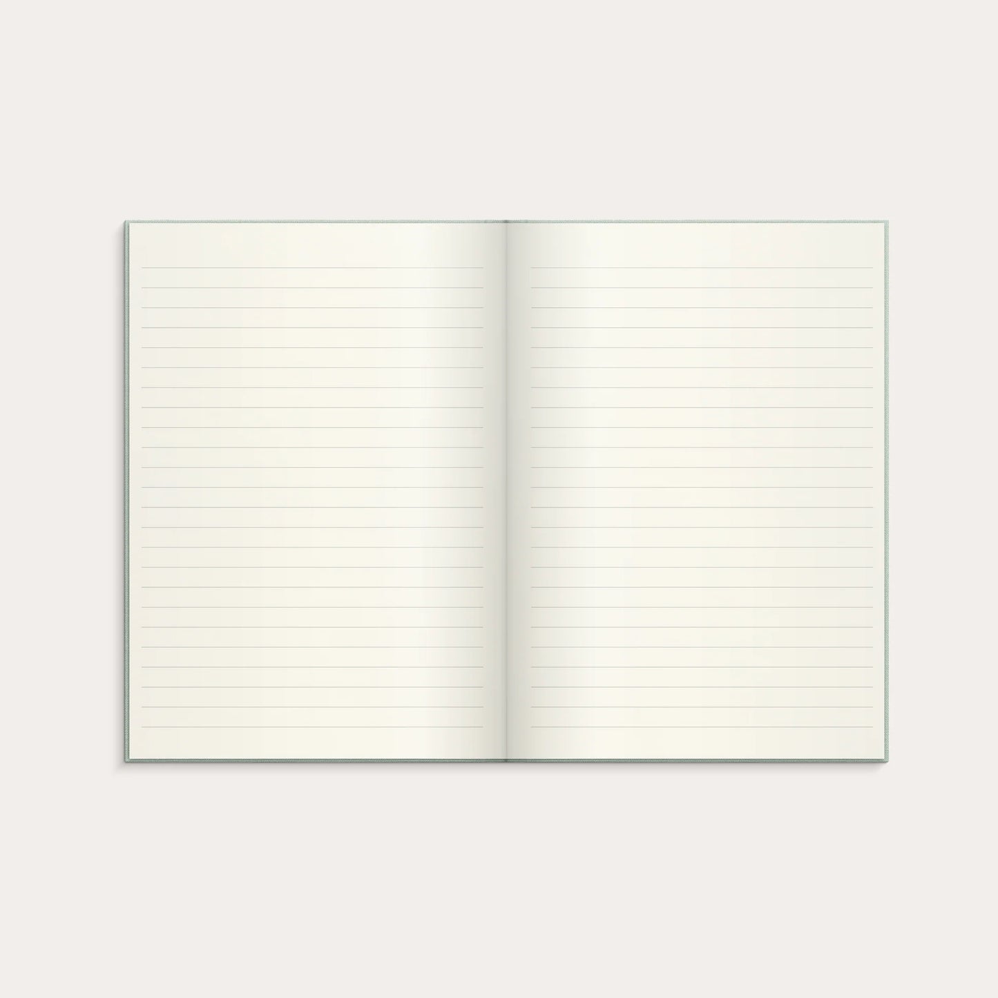 A5 NOTESBOG TEXTIL GRØN LIN.