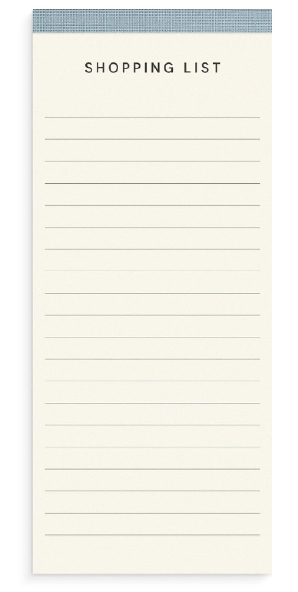 BLOK SHOPPING LISTE