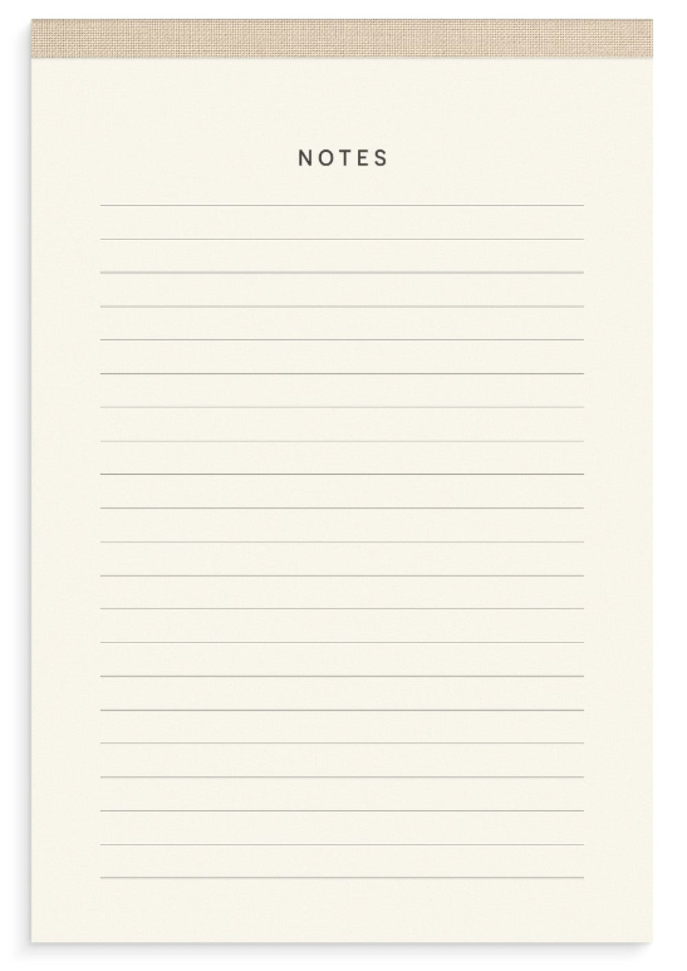 NOTEPAD TEXTILE BEIGE A5