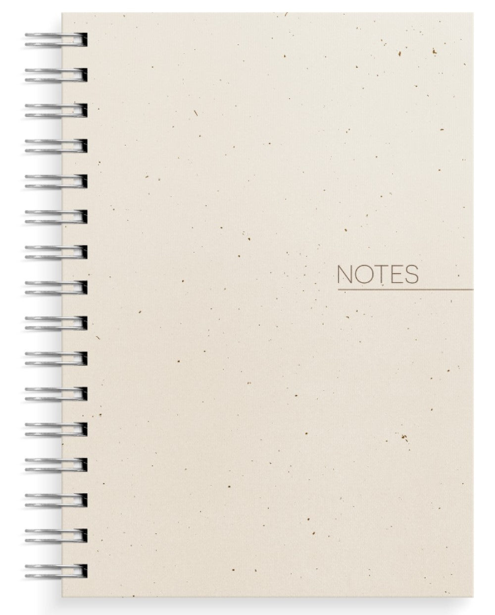 A5 SPIRAL NOTESBOG BEIGE LINJERET