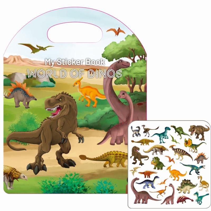 STICKERSBOG DINOSAUR TINKA