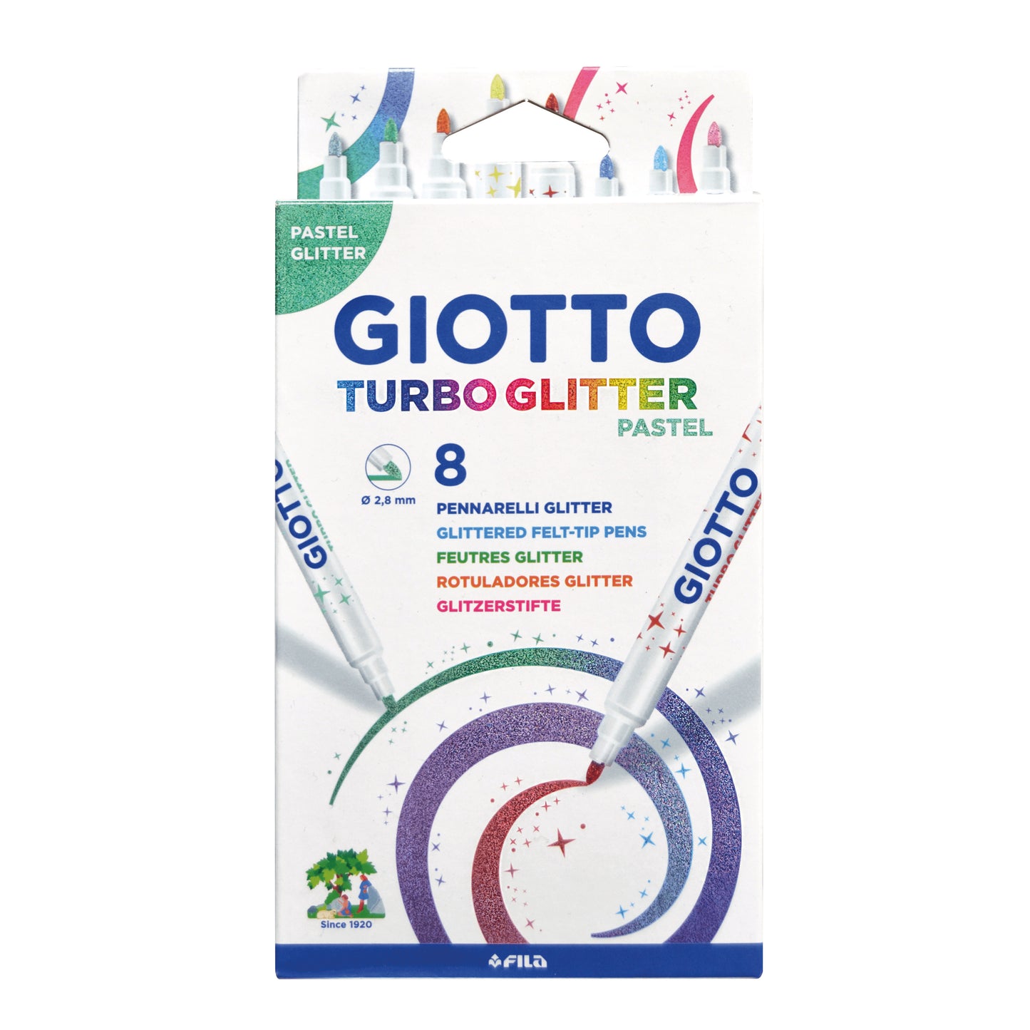 GIOTTO TURBO TUSSER GLITTER PASTEL