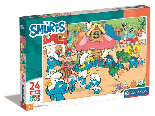 CLEMENTONI SMØLFERNE 24 BRIKKER