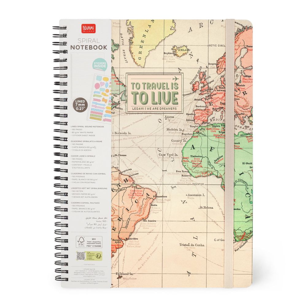 SPIRALBLOK MAXI TRAVEL LEGAMI