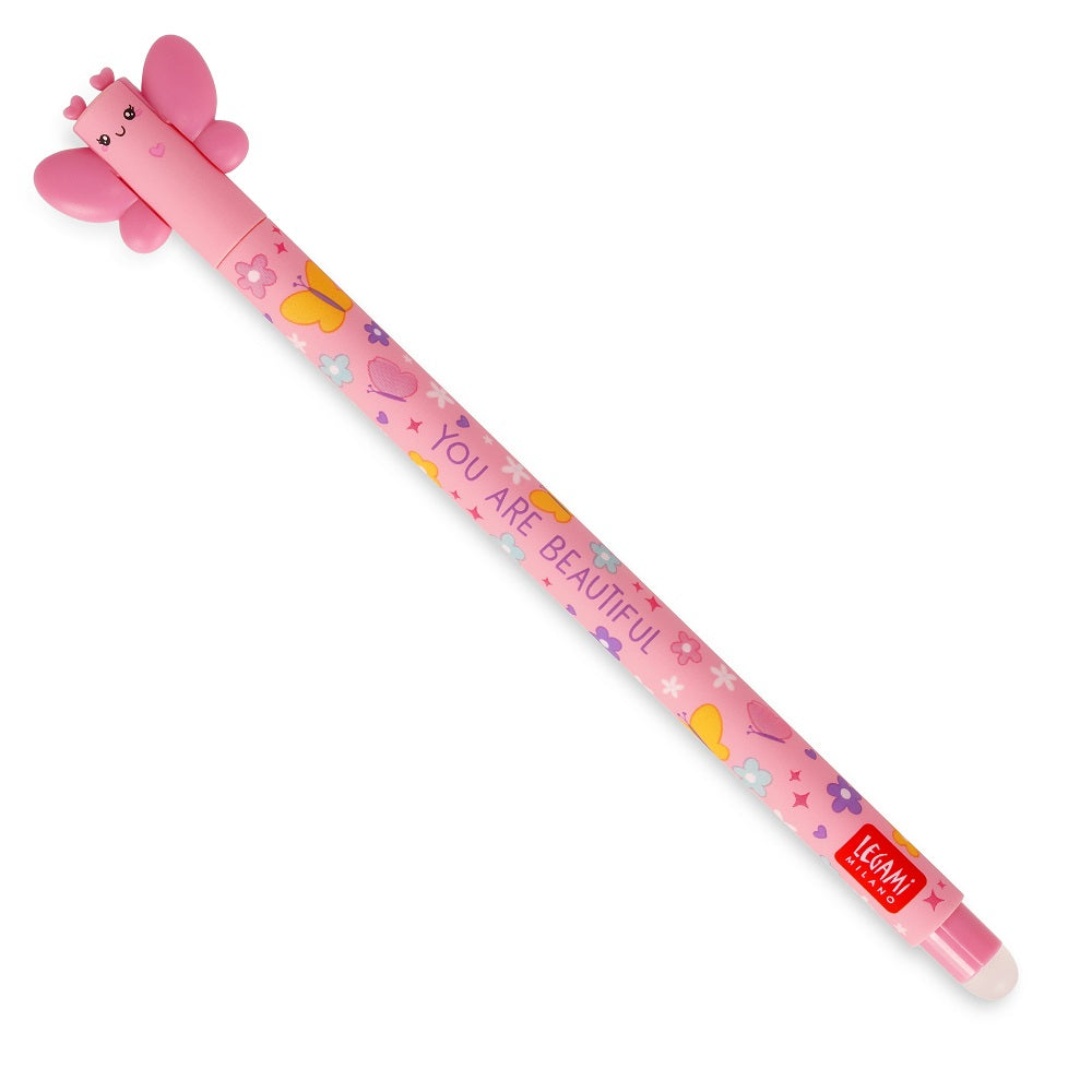 ERASABLE PEN BUTTERFLY ROSA LEGAMI
