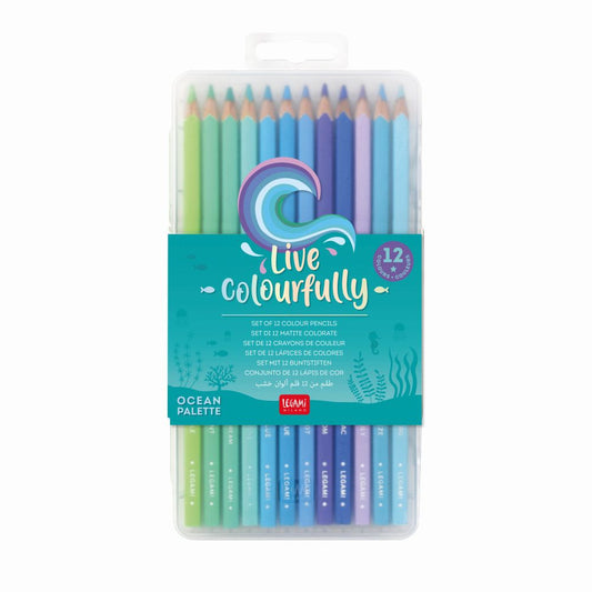 CYAN FARVEBLYANTER 12 STK LEGAMI